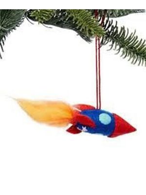 Felt Rocket Ornament