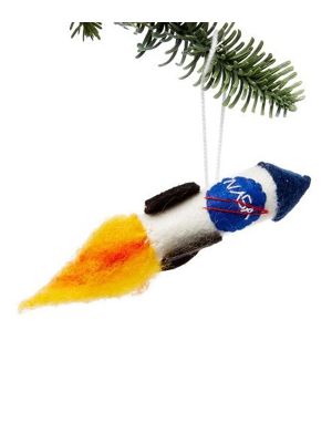 Felt NASA Rocket Ornament