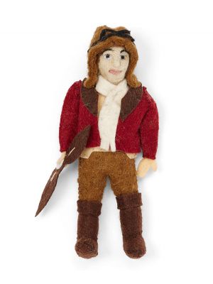 Felt Amelia Earhart Ornament