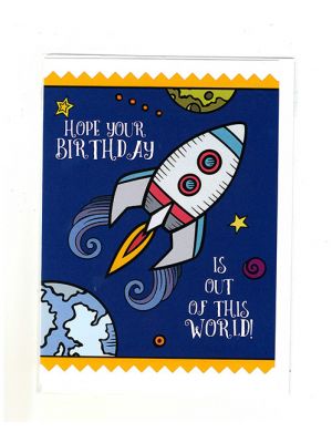 Hope Your Birthday is Out of This World! Notecard