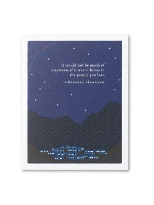 Stephen Hawking Quote Notecard