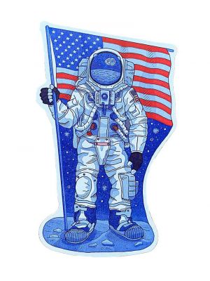 Man On The Moon Postcard