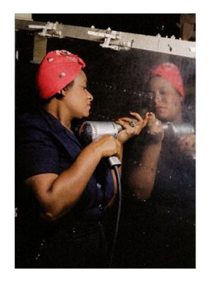 Woman Riveter Notecard