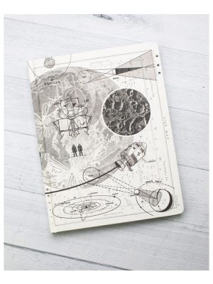 Moon Landing Hardcover Dot Grid Notebook
