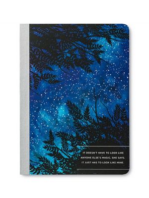 Night Sky Quote Softcover Notebook