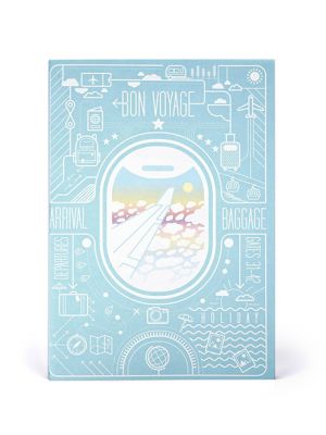 Airplane Window View Softcover Notebook