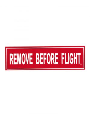 Red Remove Before Flight Bumper Sticker