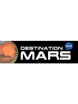 Destination Mars NASA Bumper Sticker