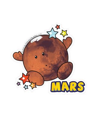Mars Celestial Buddies Sticker