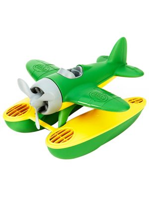 Green Seaplane with Grey Propeller