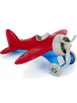 Red Wing Airplane with Grey Propeller