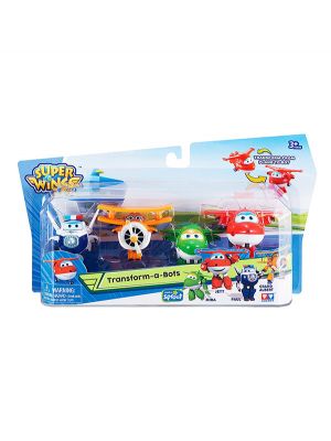 Super Wings Transform-a-Bots 4-Pack Series 2