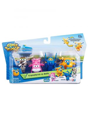 Super Wings Transform-a-Bots 4-Pack Series 3