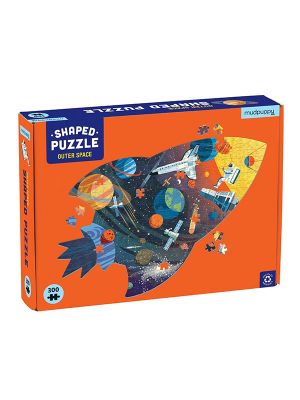 Outer Space Rocket Shaped 300 Piece Puzzle