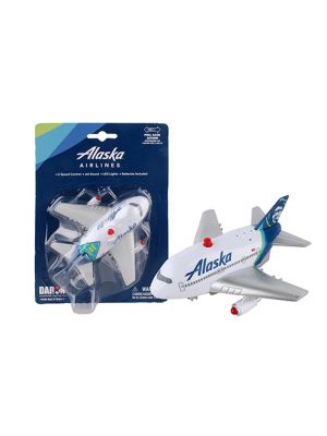 Alaska Airlines Jumbo Airplane Pullback