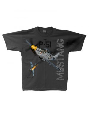 P-51 Mustang Charcoal Tee
