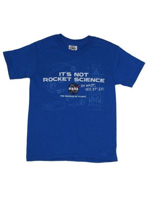 Youth Not Rocket Science Blueprint Tee