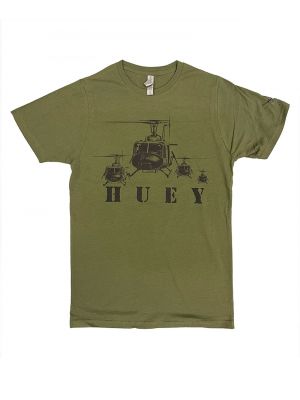 Bell UH-1 Huey Military Green Tee
