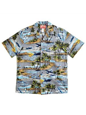 Gray Islands and Fighters Hawaiian Shirt 
