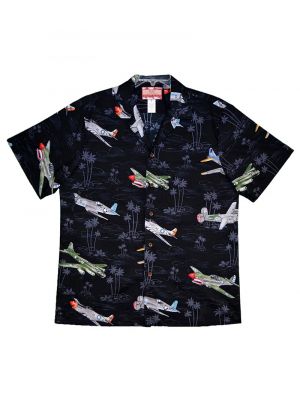 Bombers Black Hawaiian Shirt