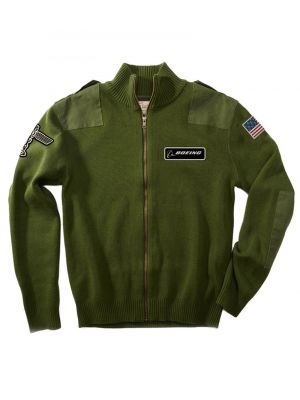 Boeing Flight Olive Cardigan