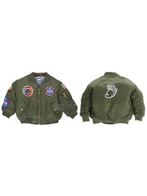 MA-1 Green Youth Flight Jacket