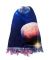 Galaxy Planets Blue Scarf