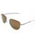 55mm Amber Lens with Chrome Frame Pilot Sunglasses