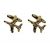 Gold Jet Plane Cufflinks
