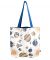 Retro Space Canvas Shoulder Tote