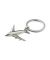 Jet Airplane Chrome Keychain