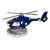 Blue Helicopter Clock