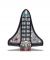 Sparkling Space Shuttle Magnet