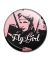 Fly Girl Fridge Magnet