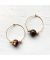 Mars and Moons Beaded Hoop Earrings