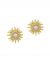 Moonstone Sun Stud Earrings