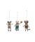 Wool Felt Astronaut Animal Assorted Ornament