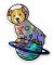 Space Corgi Astronaut Holographic Sticker